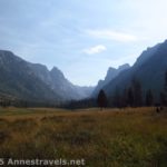 Hiking up an early section of the Slide Lake Trail, Green River Lakes, Wind River Range, Wyoming