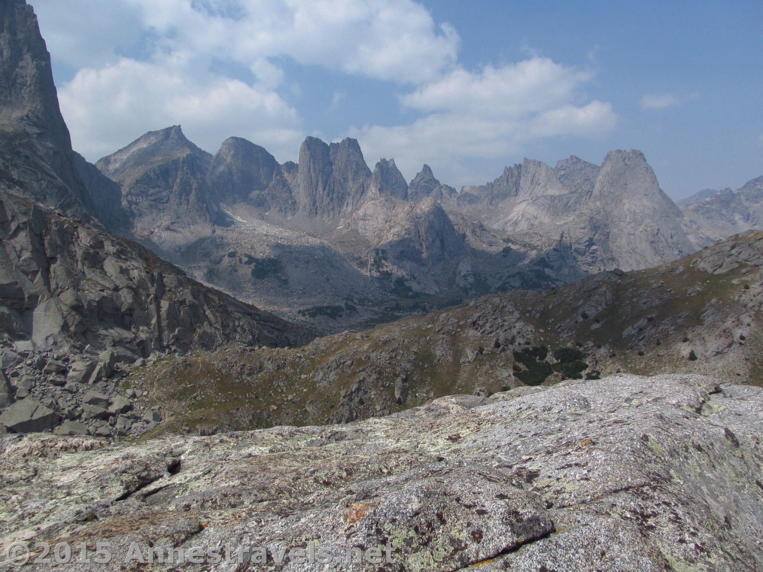 Views from Jackass Pass of Cirque of Towers, Wind River Range, Wyoming