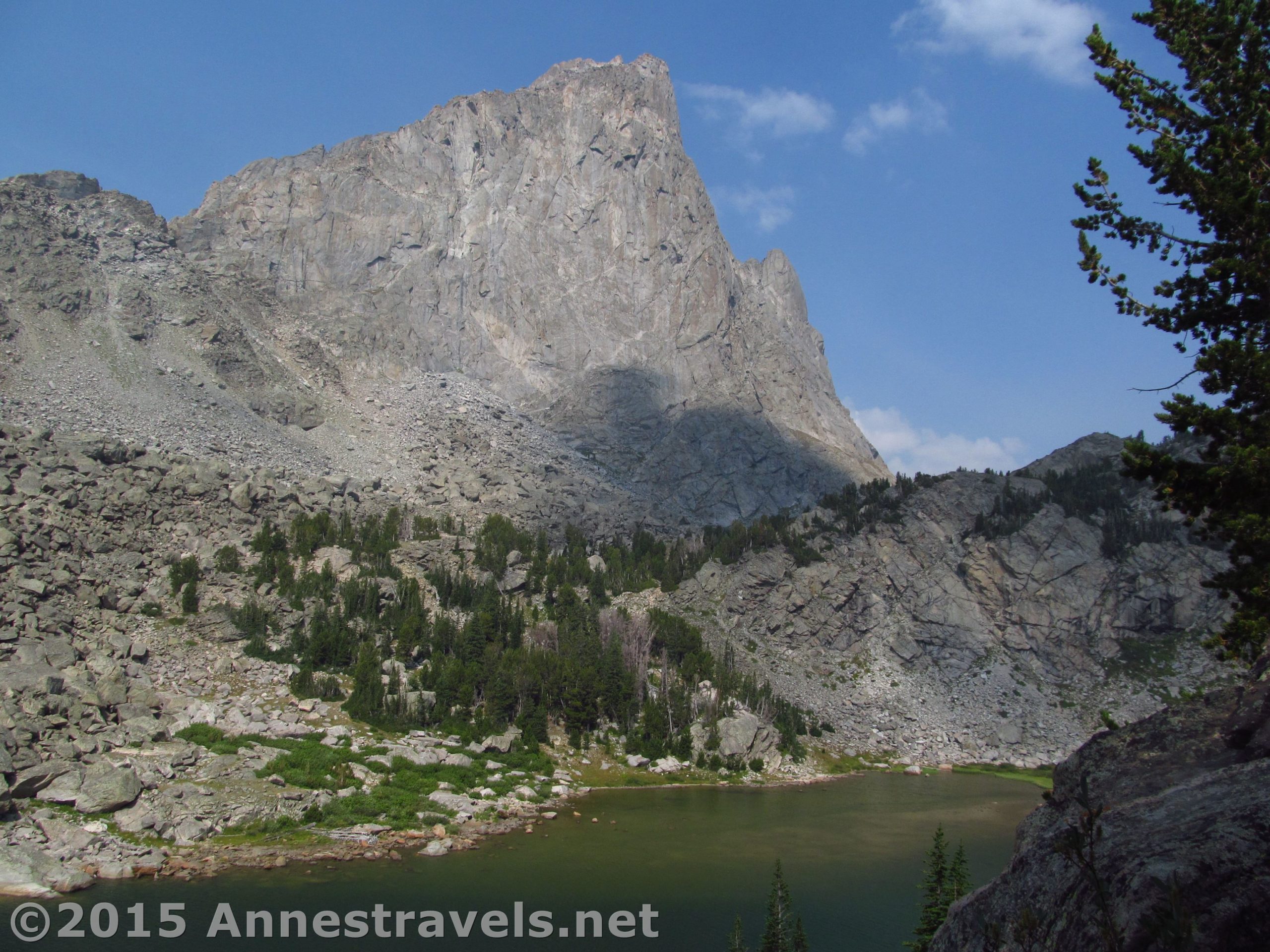 North Lake in Jackass Pass below the War Bonnet Peak, Wind River Range, Wyoming