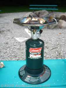 The Coleman Single Burner Propane Stove