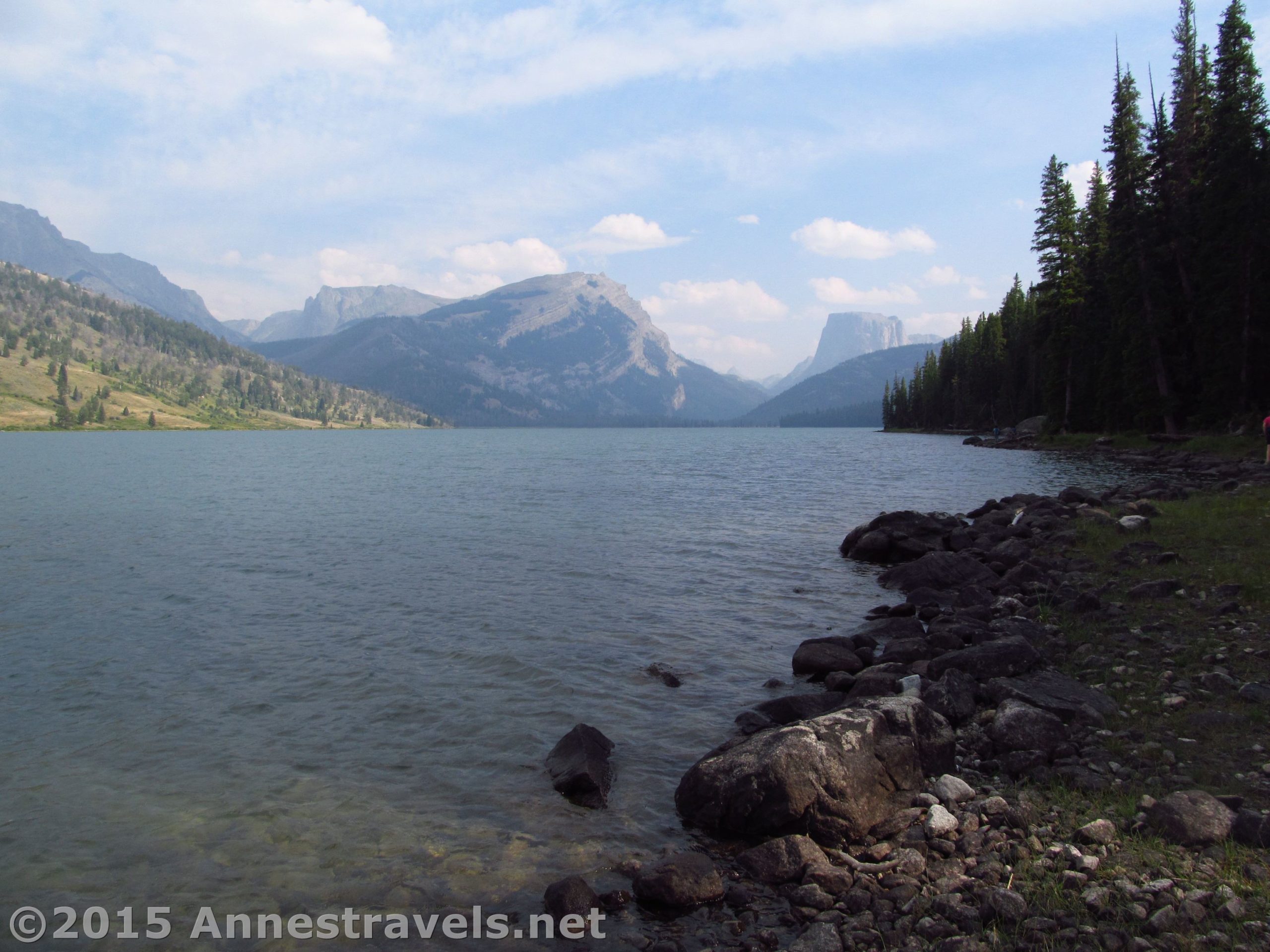 Views from the shore of Lower Green River Lake from near the Lakeside Trail, Wind River Range, Wyoming