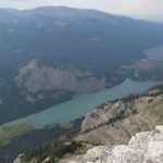 Upper Green River Lake from near the summit of White Rock, Wind River Range, Wyoming