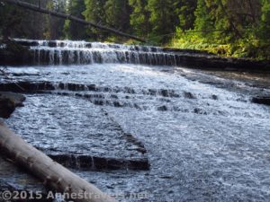 At the top of Slide Creek Falls, Wind River Range, Wyoming