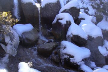 A Snowy Hike to Horsethief Falls