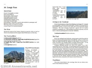 Sample page from "A View Junkie's Guide to Dayhiking Washington" by Anne Whiting