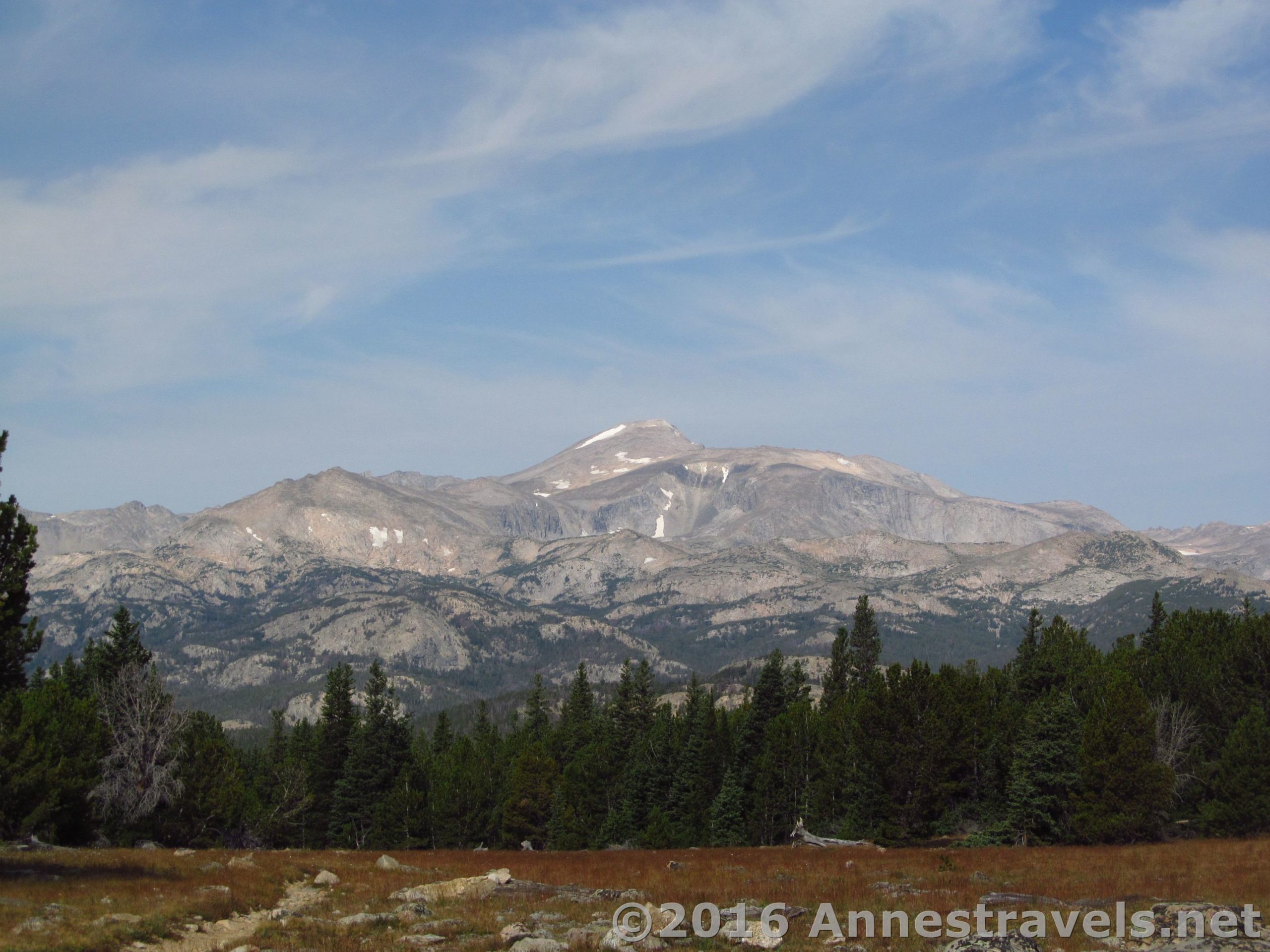 Wind River Peak from Stough Creek Pass, Wind River Range, Wyoming