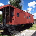 An old caboose (that you can actually walk inside) at the Medicine Bow Museum, Wyoming