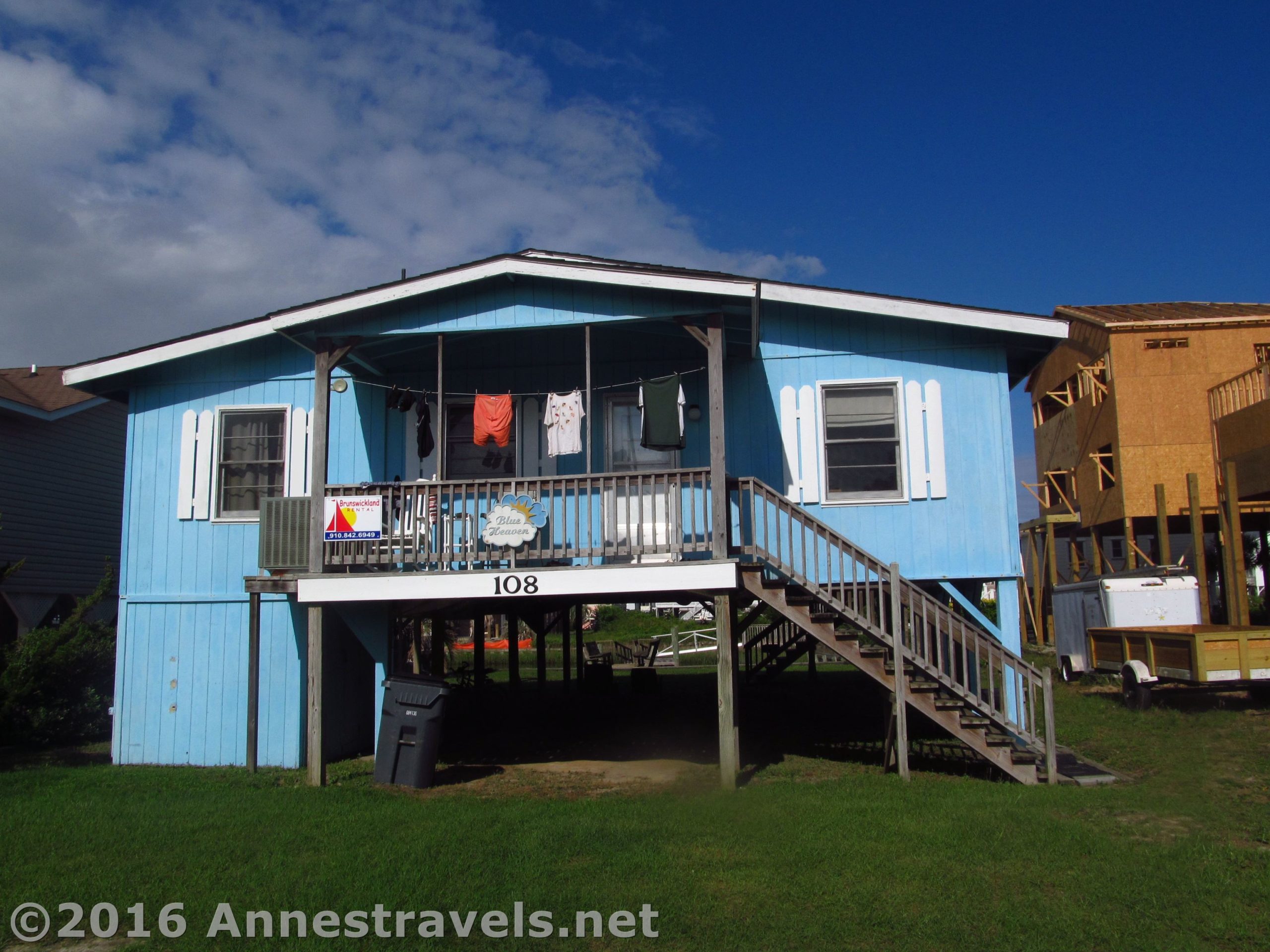Blue Heaven, 108 Raleigh Street, on Holden Beach in North Carolina