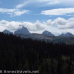 A closer view of the Tetons from the Andy Stone Trail, Jedediah Smith Wilderness / Grand Teton National Park, Wyoming