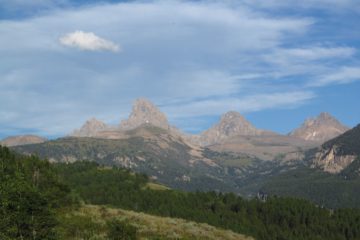 Enjoying the West Tetons Overlook