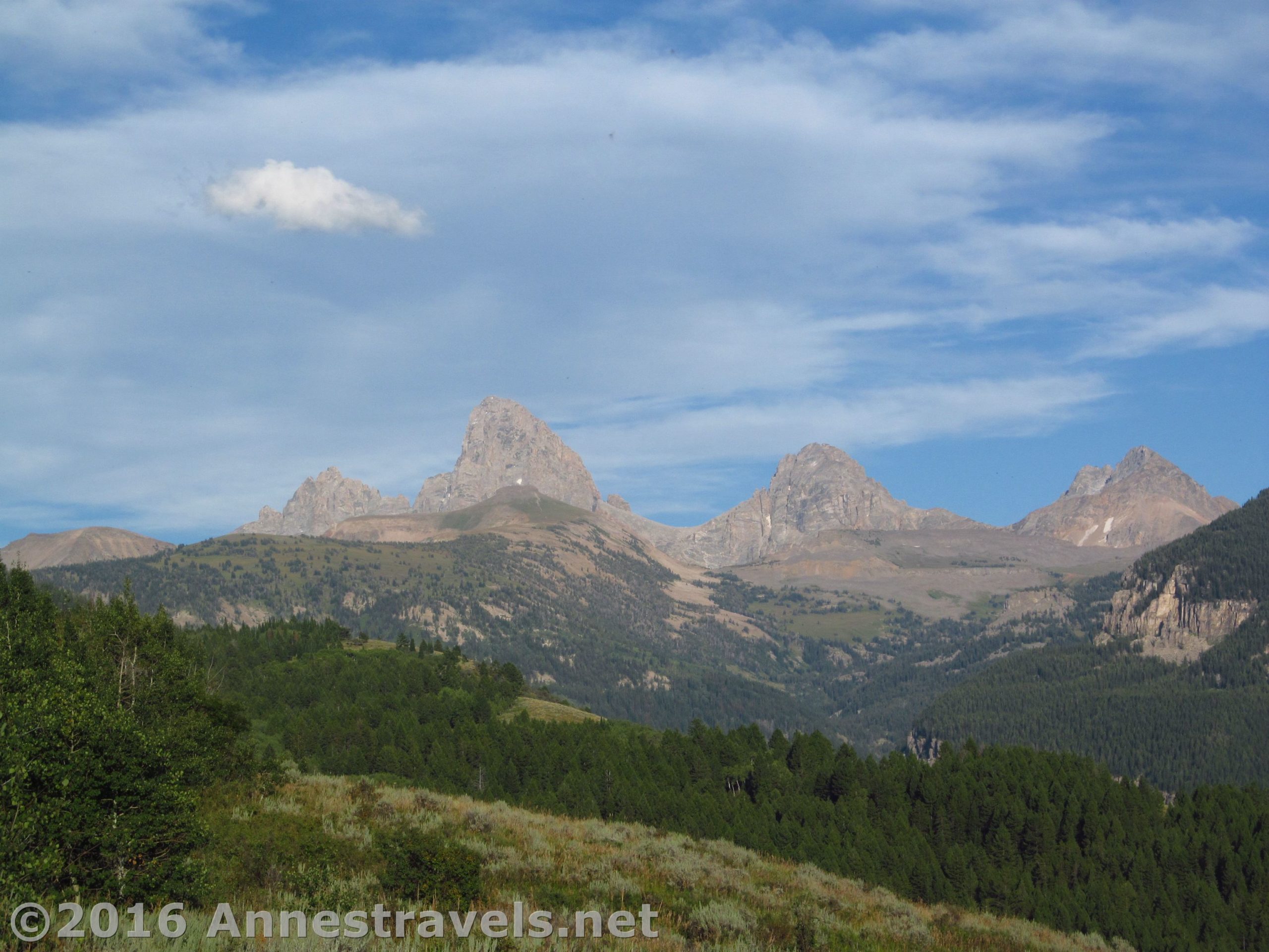 The Tetons from West Tetons Overlook, Ski Hill Road, Wyoming