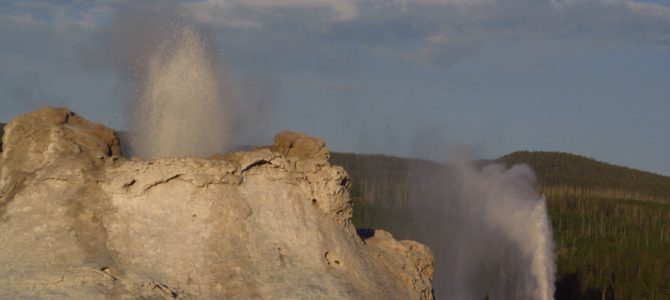 An Evening at the Upper Geyser Basin