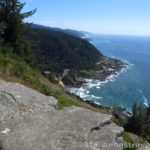 Cape Perpetua as seen from the Stone Shelter atop the nearby headland. Oregon.