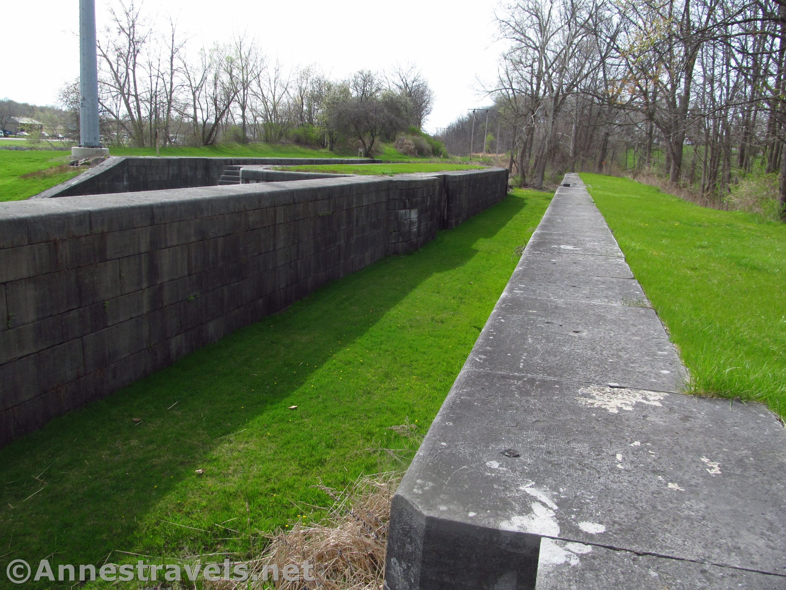 Looking down the length of Lock 60, Macedon, New York