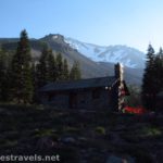 Cabin run by the Sierra Club at the Horse Camp below Mt. Shasta, Shasta-Trinity National Forest, California