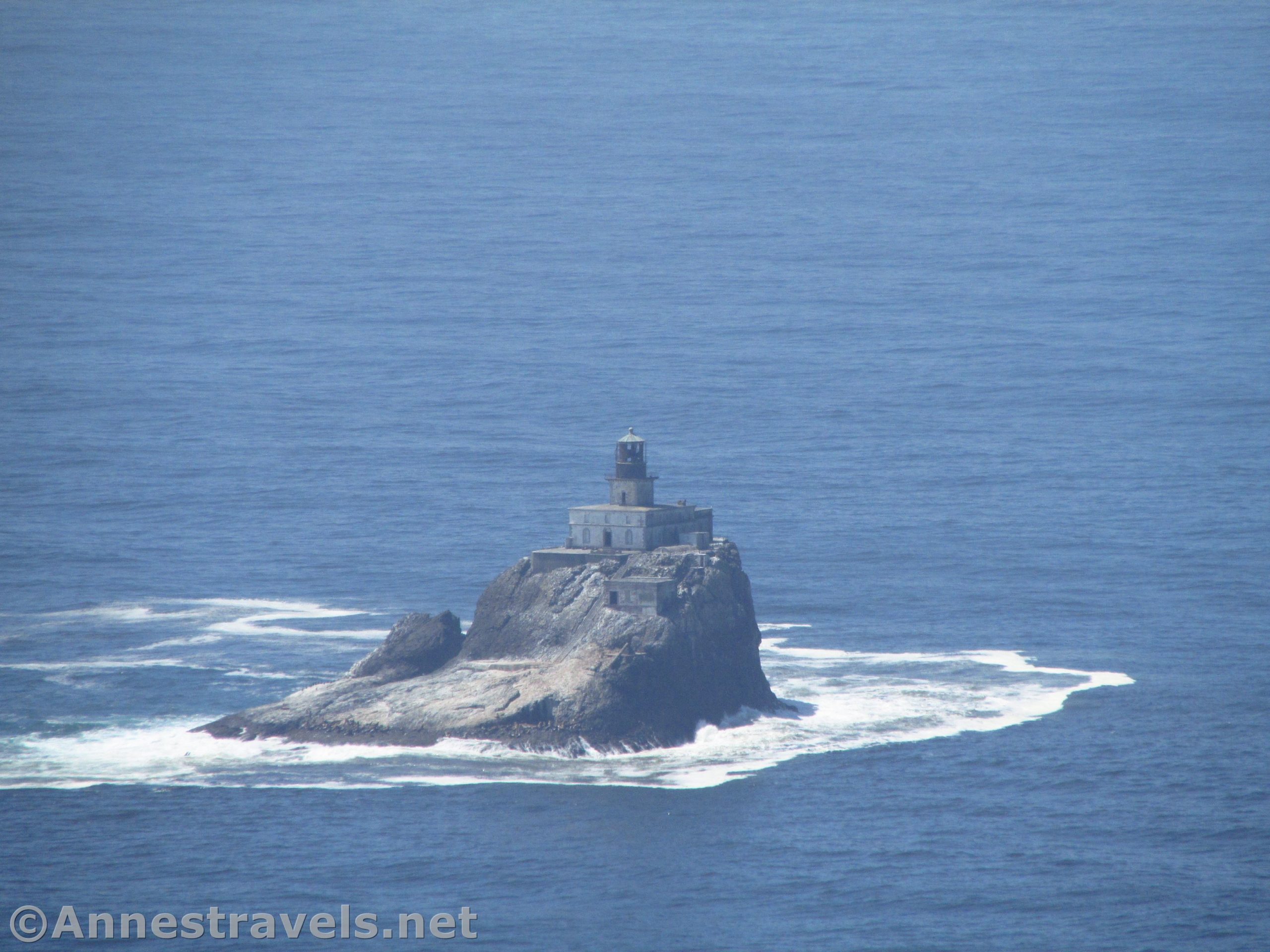 The Tillamook Head Light as seen from Tillamook Head along the Clatsop Loop Trail in Ecola State Park, Oregon
