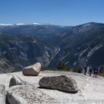 Overlooking Vernal Falls from North Dome, Yosemite National Park, California