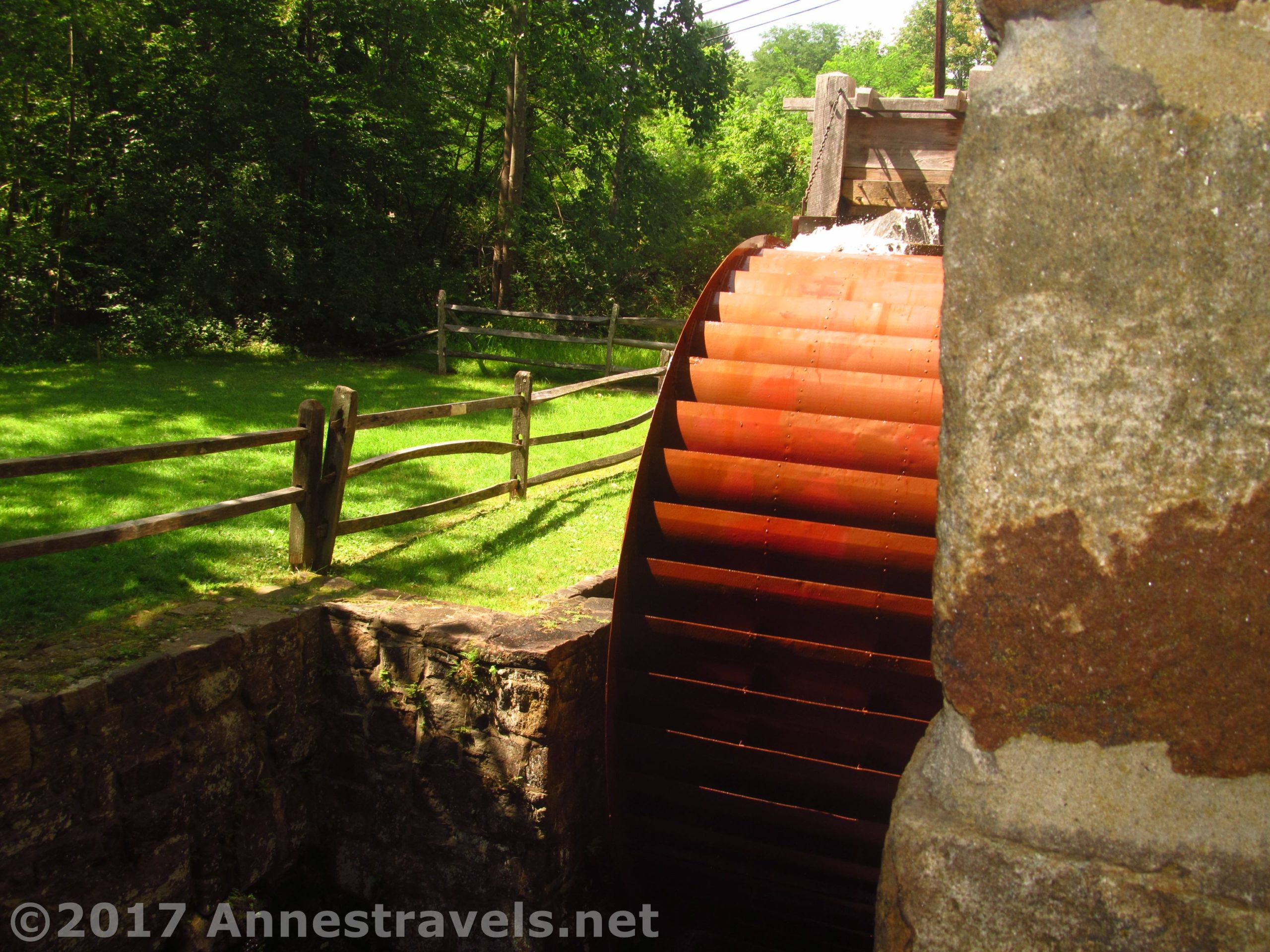 Waterwheel at the Cooper Mill in Chester, New Jersey