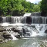 Seneca Mills Falls (aka Cascade Mills Falls) along the Keuka Outlet Trail between Penn Yan and Dresden, New York