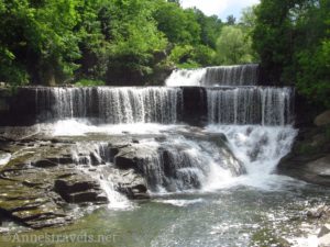 Seneca Mills Falls (aka Cascade Mills Falls) along the Keuka Outlet Trail between Penn Yan and Dresden, New York