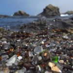 Sea glass and sea stacks at Glass Beach, California