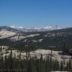 Views of the Sierras from Tuolumne Meadows in Yosemite National Park, California