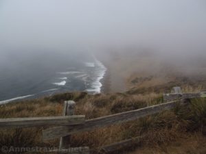 Coastline from a viewpoint near the Point Reyes Lighthouse parking area, California