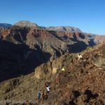 Scrambling the Lava Falls Route into the Grand Canyon, Arizona