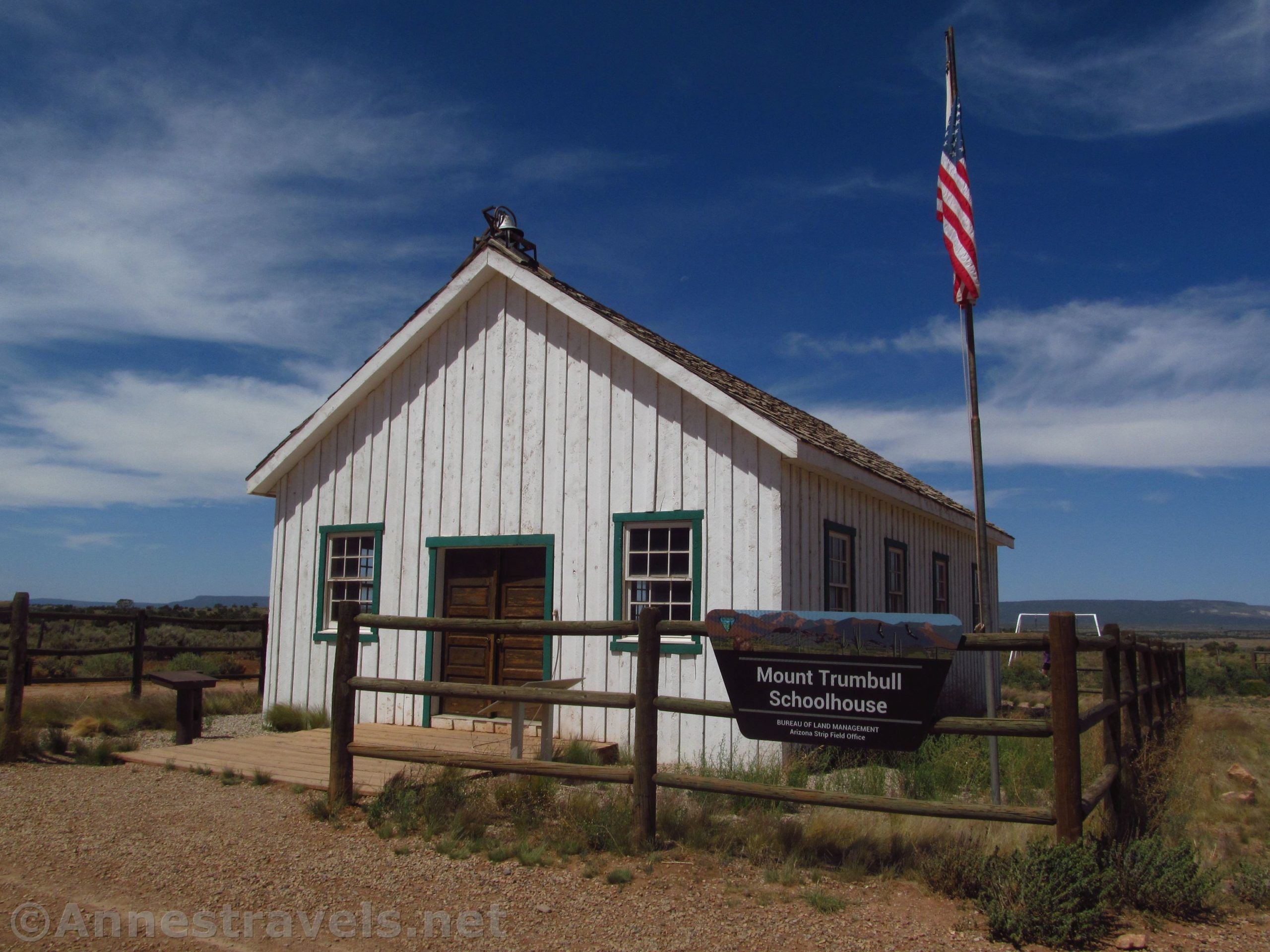 The Mount Trumbull Schoolhouse in Grand Canyon Parashant National Monument, Arizona