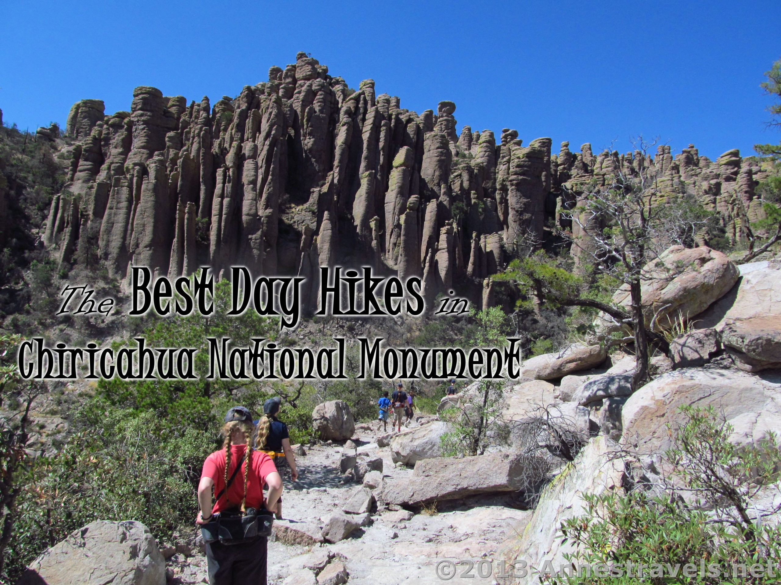 Hiking up the Echo Canyon Trail in Chiricahua National Monument, Arizona