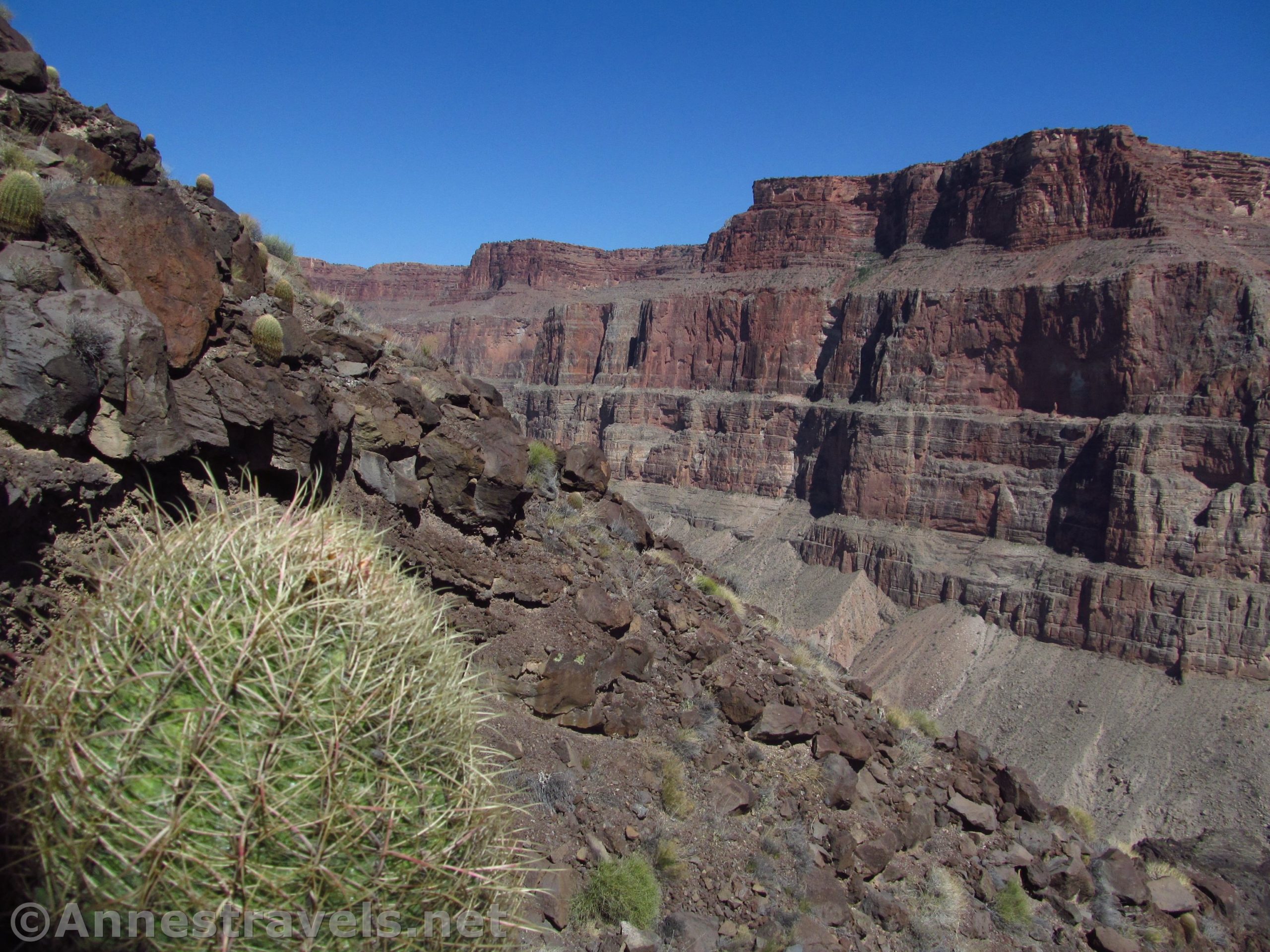 Looking upcanyon toward Toroweap along the Lava Falls Route in Grand Canyon National Park, Arizona
