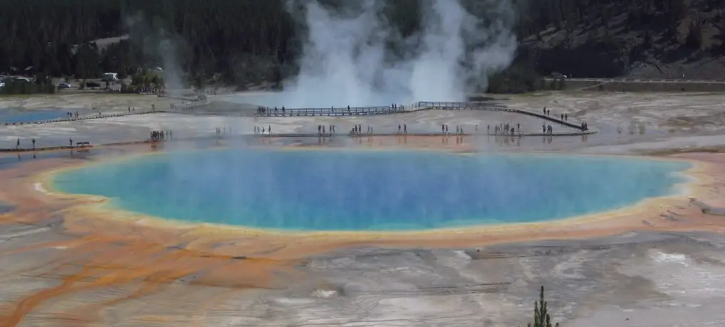 The Grand Prismatic Spring Overlook & Fairy Falls!