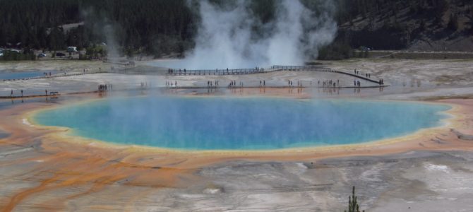 The Grand Prismatic Spring Overlook & Fairy Falls!