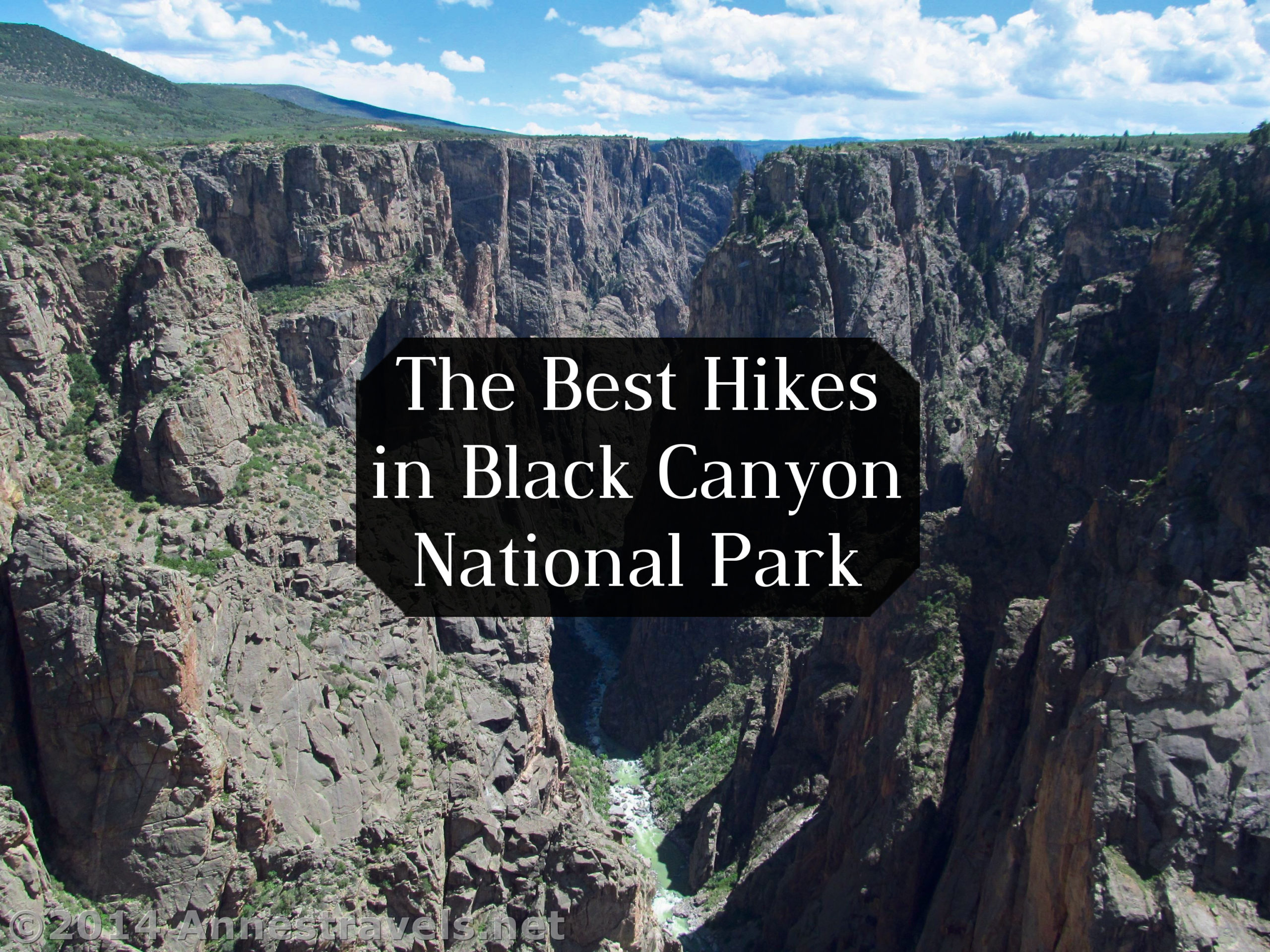 4x4 inch ROUND Black Canyon of the Gunnison National Park Sticker co hike