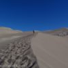 Climbing the Ridgeline en route to Star Dune, Great Sand Dunes National Park, Colorado