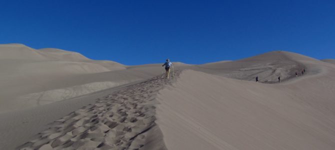 Climbing Star Dune in Great Sand Dunes National Park