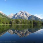 Morning reflections in String Lake, Grand Teton National Park, Wyoming