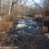 Waterfalls on Irondequoit Creek near the bridge in Philbrick Park, Penfield, New York
