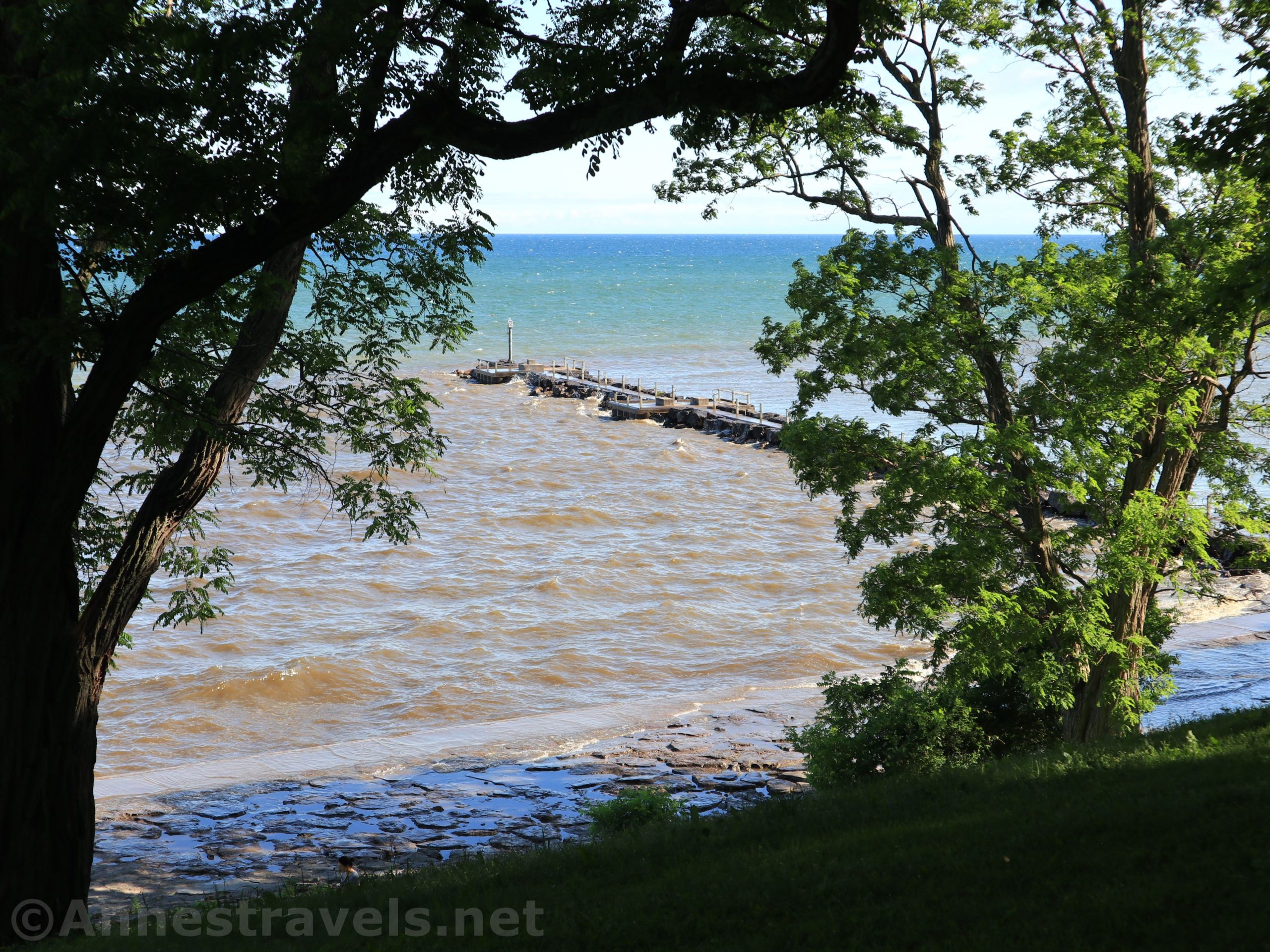 The Fishing Pier in Webster Park out into Lake Ontario, Webster, New York