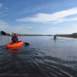 Paddling the Intracoastal Waterway near Holden Beach, North Carolina
