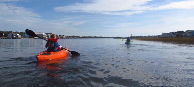 Paddling on the Intracoastal Waterway!