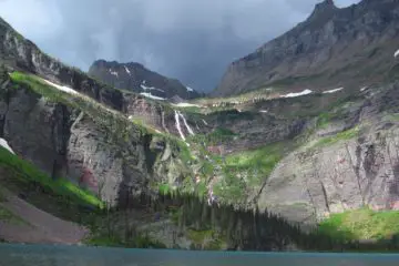 Spectacular Views from Lake Josephine and Grinnell Lake