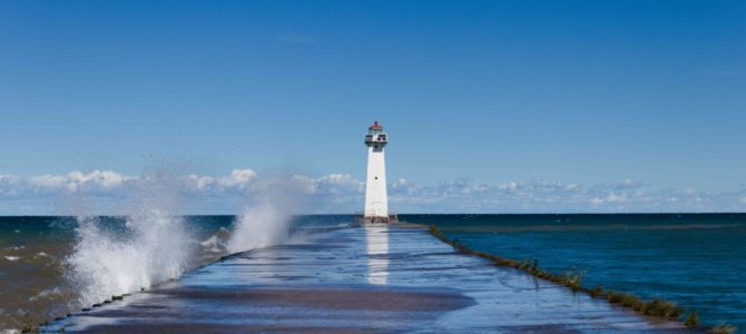 Biking the Sodus-Wallington Trail to Sodus Point