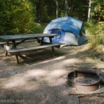 Primitive campsite in Tiadaghton State Forest, Pennsylvania