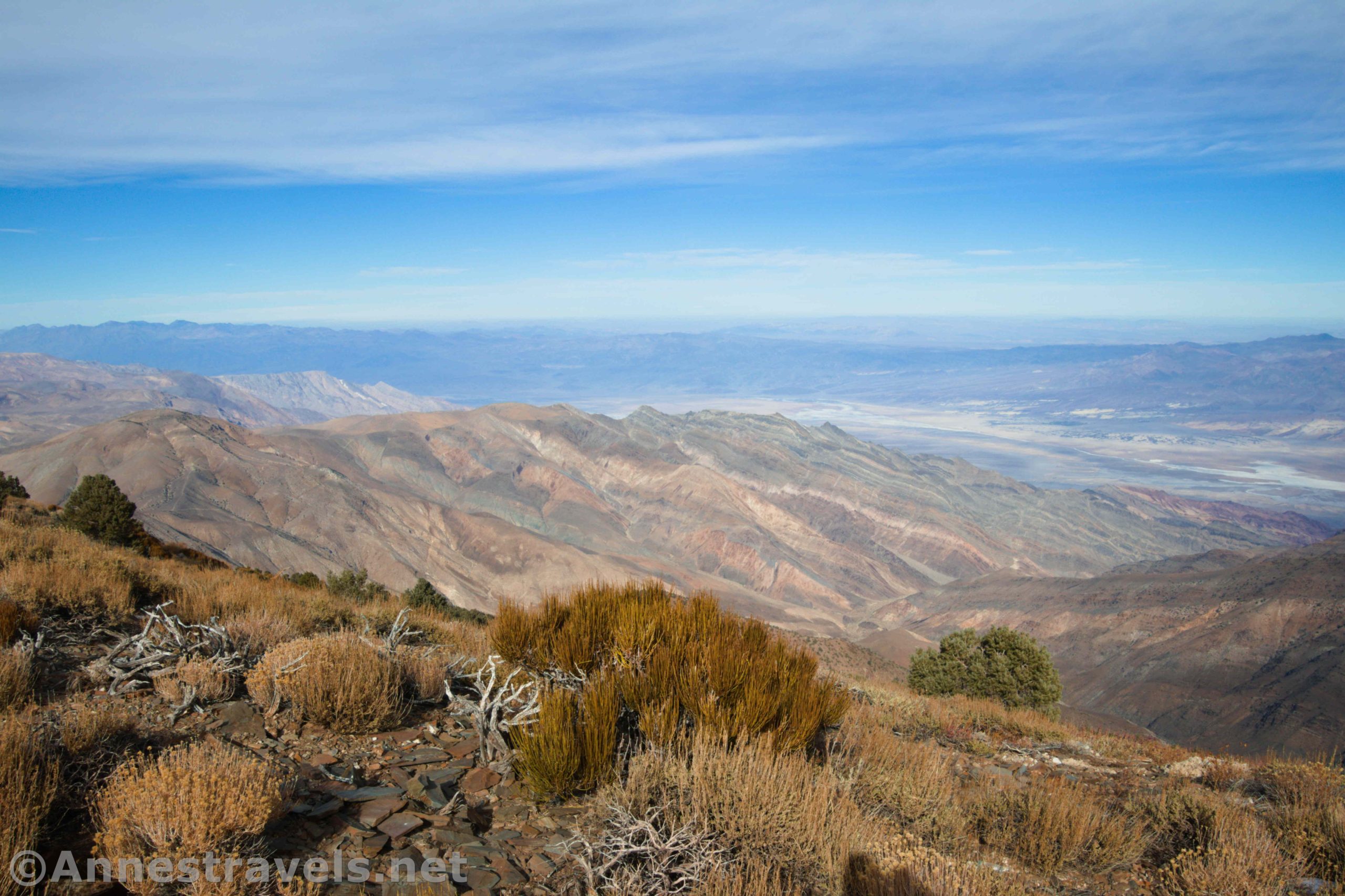 Views of Death Valley from Wildrose Peak, Death Valley National Park, California