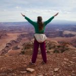 Enjoying the views at Lathrop Point Overlook, Canyonlands National Park, Utah