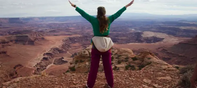 Views of Eastern Canyonlands from the Lathrop Canyon Overlook