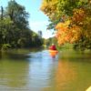 Kayaking on Black Creek between Churchville Park and Rt-19 near Rochester, New York