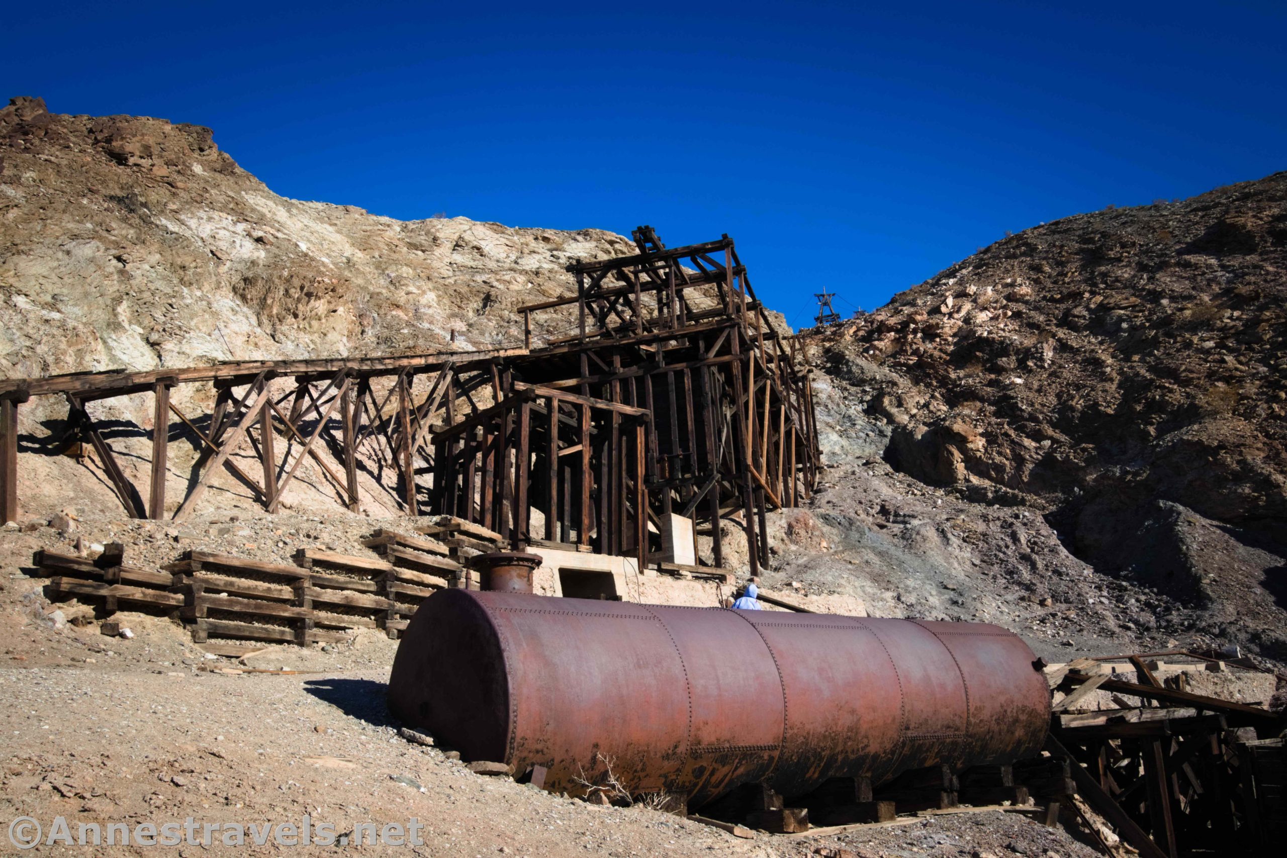The mill below the Keane Wonder Mine, Death Valley National Park, California