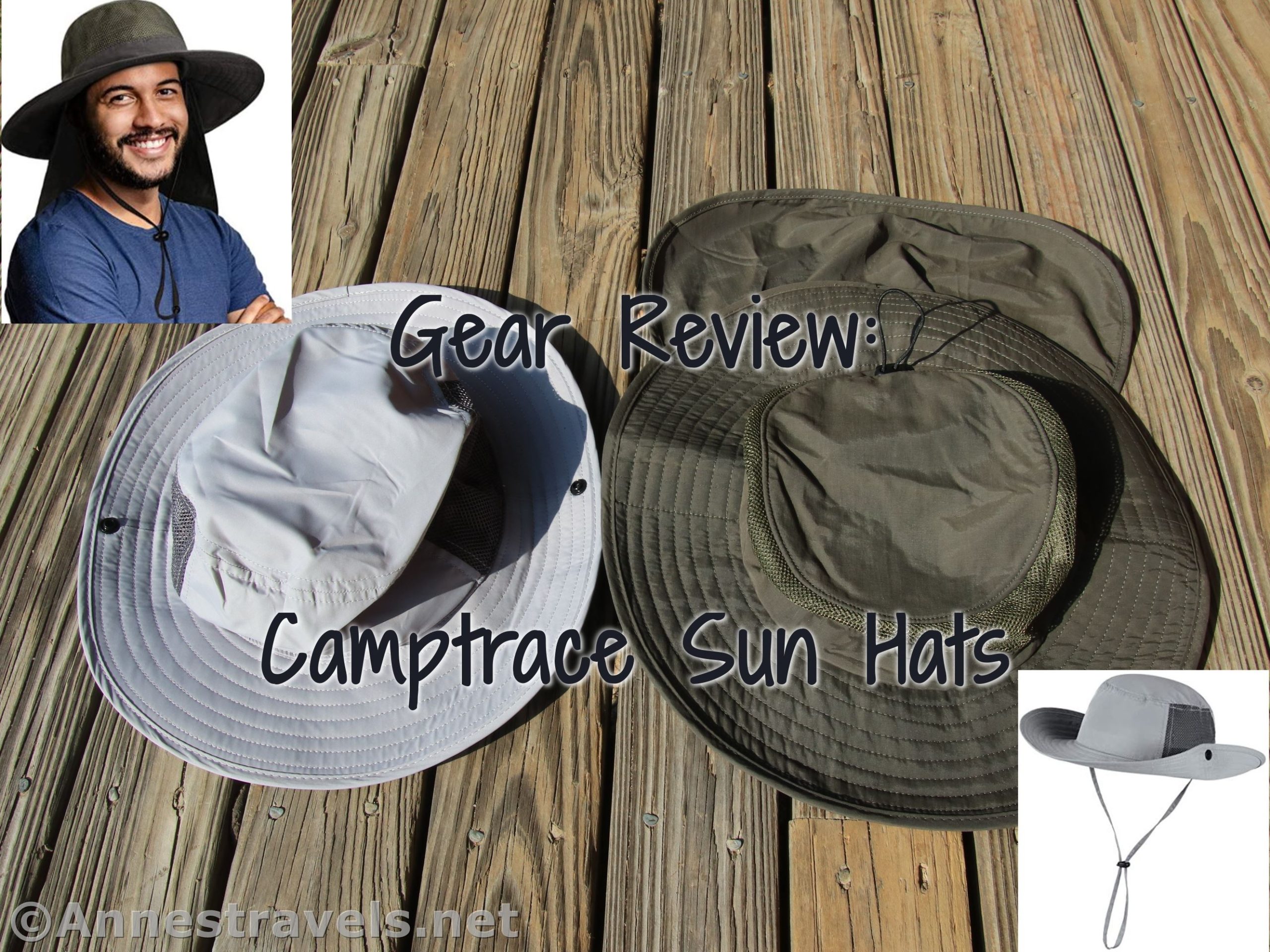 Camptrace Hiking Hats Review for a child's hat and an adult hat